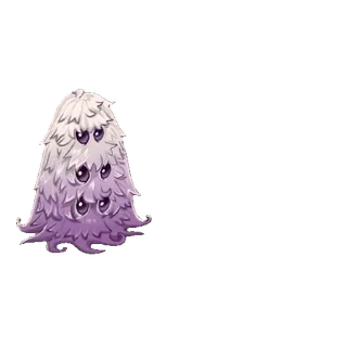 😈 monstruo, criatura, furry, lindo, morado, ojos, esponjoso whatsapp sticker