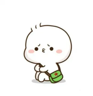🐮 cute, cartoon, character, sad telegram sticker