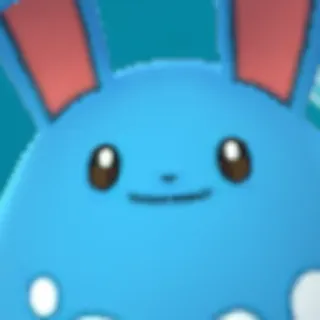 😋 Azumarill Pokemon pokemon, azumarill, água, azul, fofo, animal, desenho animado telegram sticker