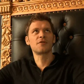 📰 Klaus Mikaelson The Vampire Diaries homme, portrait, série TV, Vampire Diaries, Klaus Mikaelson telegram sticker