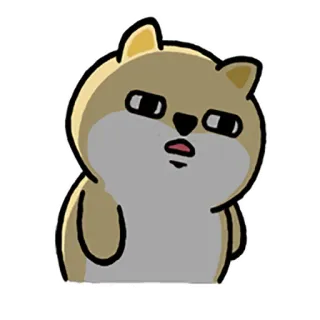 😞 卡通, 仓鼠, 搞笑, 可爱, 动物, 表情 whatsapp sticker