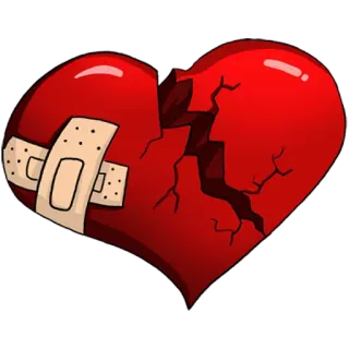 💔 разбитое сердце, разбитый, сердце, любовь, грустный telegram sticker