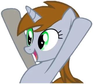 😃 Pônei, Desenho animado, Adesivo, Animal, Fofo telegram sticker