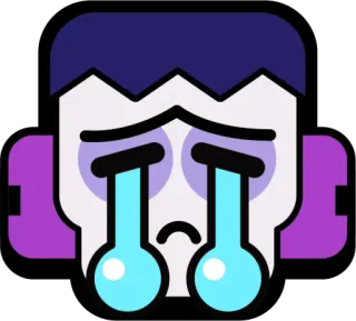 😭 sad, crying, tears, cartoon, emoji, face telegram sticker