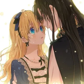 👑 Anime, Couple, Romance, Personnages, Affectueux, Amour telegram sticker