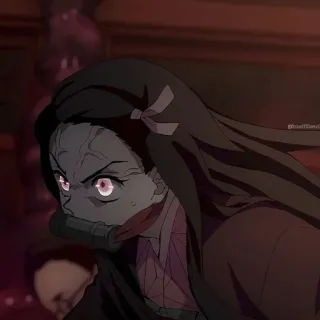 🎋 Nezuko Kamado Demon Slayer Nezuko, Demon Slayer, Anime, Iblis, Manga telegram sticker