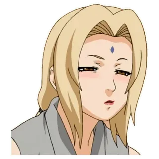 😑 Tsunade Naruto anime, woman, blond, ninja, tsunade, character telegram sticker
