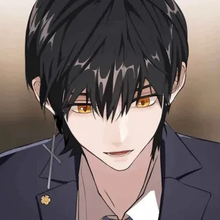 🌑 anime, manga, character, male, handsome, man, art telegram sticker