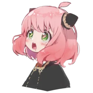 🤩 Anya Spy x Family Anime, Spy x Family, Anya, Süß, Cartoon telegram sticker