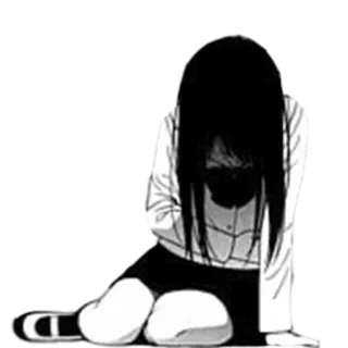 😩 Anime, Manga, Traurig, Weinend, Mädchen whatsapp sticker