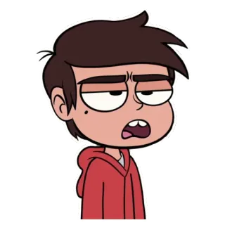 😐 Marco Diaz Star vs. the Forces of Evil Cartoon, Marco, Diaz, Enttäuscht, TV whatsapp sticker