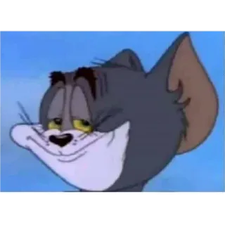 😁 Tom Cat Tom and Jerry chat, dessin animé, drôle, mème telegram sticker