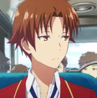 🌟 Ayanokoji Kiyotaka Classroom of the Elite Anime, Personnage, Salle de classe, École, Masculin, Adolescent whatsapp sticker