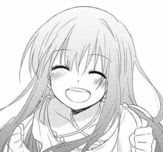 ☺️ Anime, Manga, Chica, Sonrisa, Feliz whatsapp sticker