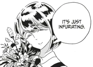 🙂 IT'S JUST INFURIATING. Anime, Manga, Ausdruck, Emotion, Dialog telegram sticker