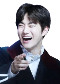😂 man, smiling, pointing, person, laughing, male telegram sticker