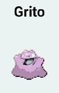 🆘 Grito pokemon, ditto, grito, ungu, blob telegram sticker