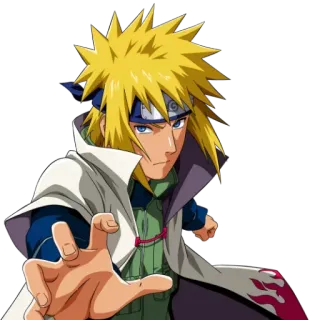 😅 Minato Namikaze Naruto อนิเมะ, มินาโตะ, นารูโตะ, ตัวละคร, นินจา telegram sticker