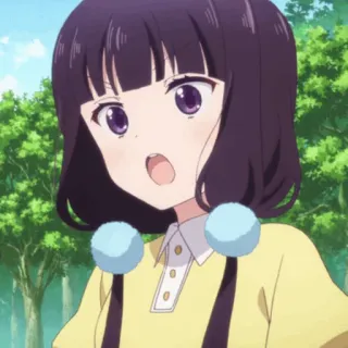 💕 anime girl, cartoon, cute, girl, anime, illustration telegram sticker