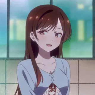 🍓 Chizuru Mizuhara Rent-A-Girlfriend Anime, Chizuru Mizuhara, Rent-a-Girlfriend, Fofa, Garota telegram sticker