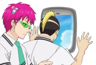 💺 Saiki Kusuo The Disastrous Life of Saiki K. Аниме, Сайки, Комедия, Анимация, Повседневность, Школа telegram sticker