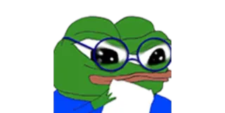 🧠 Pepe the Frog Pepe, Rana, Meme, Internet, Emoticon telegram sticker