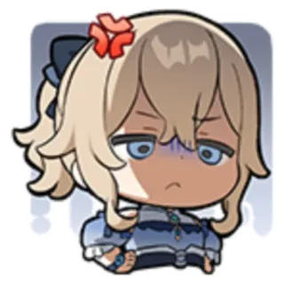 😡 Jean Genshin Impact Jean, Genshin Impact, Anime, Videogame, Sticker, Boos, Geërgerd telegram sticker