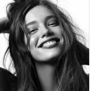 😊 mulher, retrato, sorriso, modelo, beleza, feliz telegram sticker