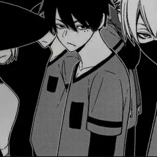 ⚓️ anime, manga, emo, black and white telegram sticker