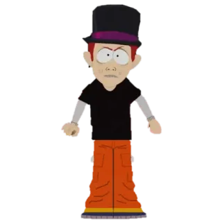 🎩 Damien Thorn South Park เซาท์พาร์ค, เดเมียน, การ์ตูน telegram sticker