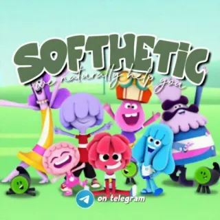 ✨ SOFTTHETIC we naturally help you on telegram kartun, karakter, telegram, softthetic whatsapp sticker