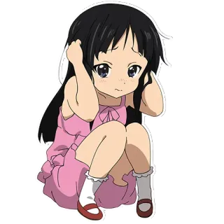 😢 Anime, Ragazza, Bambino/a, Carino/a, Cartone animato, Personaggio, Illustrazione telegram sticker