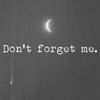 🚬 Don't forget me. 月, 夜, 空, 星, 悲しい, 思い出 telegram sticker