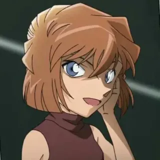 😨 Rena Mizunashi Detective Conan Anime, Postać, Dziewczyna, Detektyw Conan, Rena Mizunashi telegram sticker