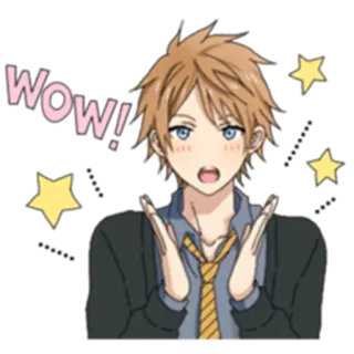 👏 WOW! anime, wow, expression, surprised, cute, cheerful telegram sticker