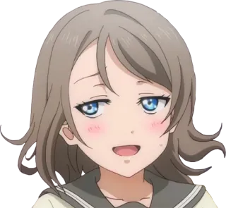 😏 Ragazza anime, Cartone animato, Personaggio, Carino, Espressione whatsapp sticker