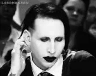 😐 Marilyn Manson marilyn manson, sänger, promi telegram sticker