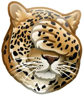 🐆 표범, 동물, 고양이, 얼굴 감싸기, 눈 가리기, 당황, 수치심, 난처함, 웃긴 telegram sticker