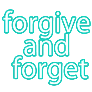 😝 forgive and forget pemaafan, lupa, positif, dorongan, pesan, teks telegram sticker