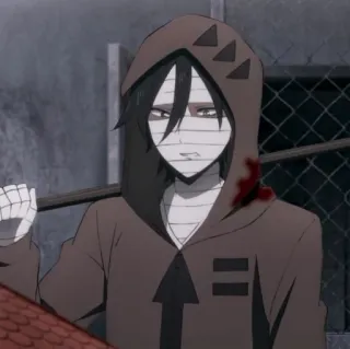 🦇 Isaac Foster Angels of Death Anime, Manga, Isaac Foster, Angels of Death, Darah, Horor, Karakter telegram sticker