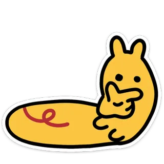 🤔 Cartoon, Figur, Tier, Geste, Beleidigend, Finger telegram sticker
