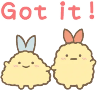 👌 Got it! uroczy, kawaii, potwierdzający, zgoda, pozytywny, kreskówka, ilustracja telegram sticker