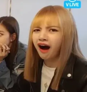 😧 Lisa (Blackpink) kpop, blackpink, lisa, 歌手, 表情, 女性 whatsapp sticker