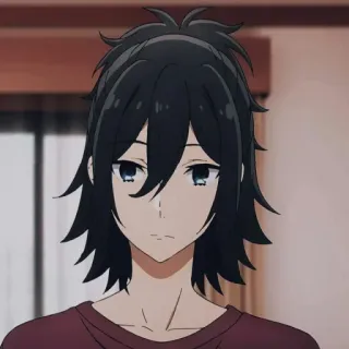🖤 Izumi Miyamura Horimiya 动漫, 漫画, 堀与宫村, 宫村伊澄, 角色 telegram sticker
