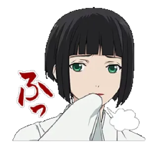 😫 ふ アニメ 女の子, 可愛い, 日本, 感情, 表情 telegram sticker