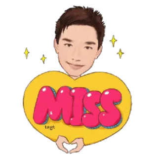 😍 MISS vermisst, liebe, süß, romantisch, sticker, cartoon telegram sticker