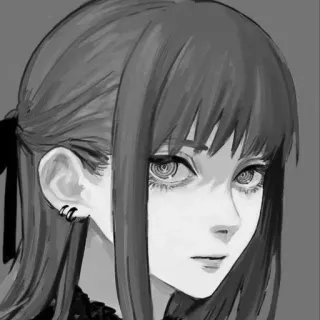 😐 Makima Chainsaw Man อนิเมะ, มังงะ, เชนซอว์แมน, มาคิมะ telegram sticker