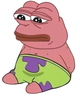 🐸 Pepe the Frog 表情包, 佩佩, 青蛙, 派大星, 海绵宝宝 telegram sticker
