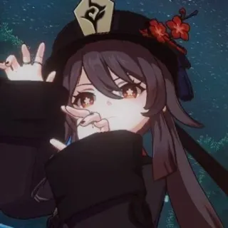 🥀 Hu Tao Genshin Impact Anime, Spiel, Genshin Impact, Hu Tao, süß, Waifu telegram sticker