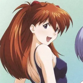 ❤️ Asuka Langley Soryu Neon Genesis Evangelion Anime, Gadis, Asuka, Evangelion, Baju renang telegram sticker